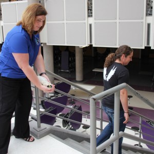 The professional actress about to take the fall wants the audience to know that she is not a loud-mouthed schnook.