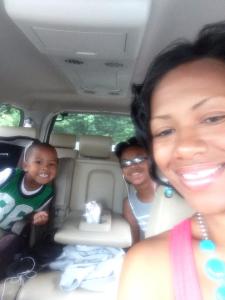 The classic vehicle selfie.